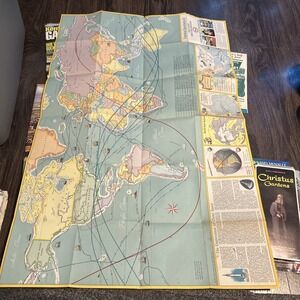 Vintage 1963 ESSO Gasoline Discovery and Exploration Fold Out Map